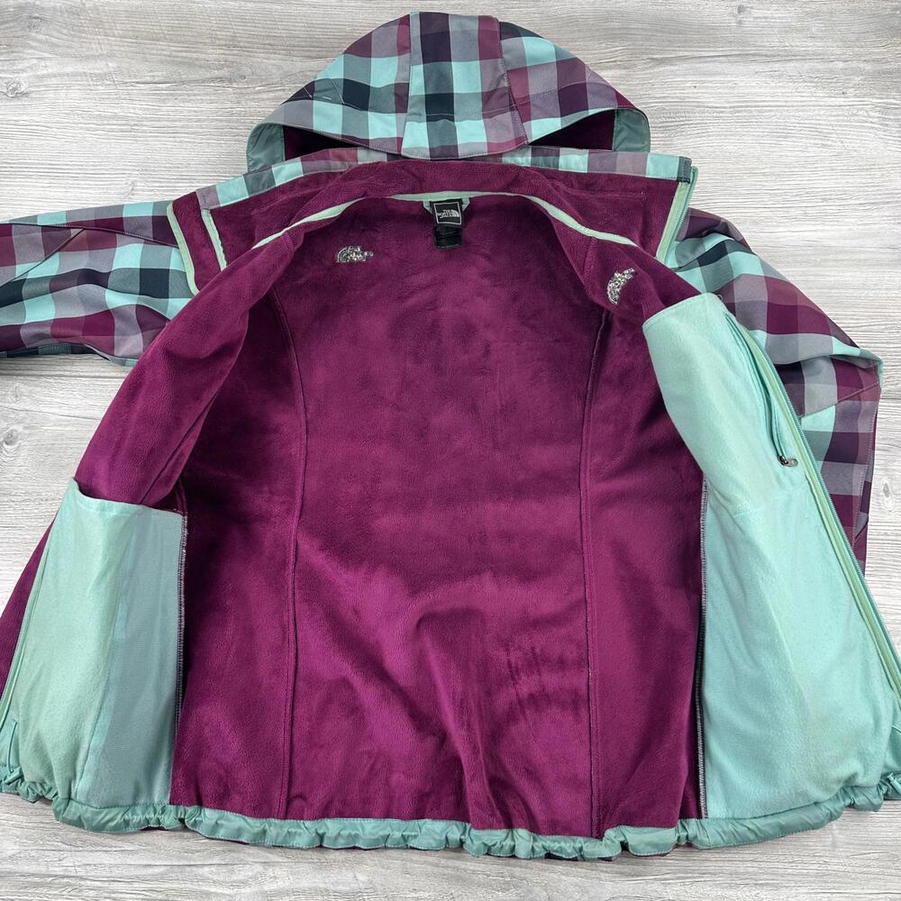 North Face Jacket Womens Medium Teal Purple Morgan Softshell Snowboard Ski - Picture 3 of 8